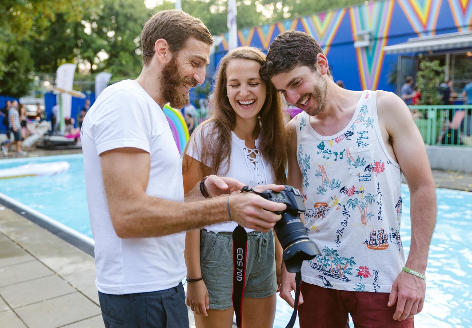 Magnetix photographer personally attending to guests at an event.